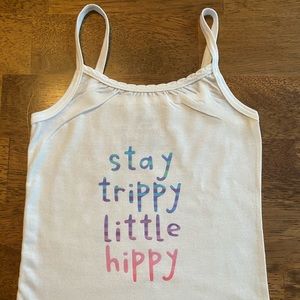 Stay Trippy Little Hippy Girls Tank Top